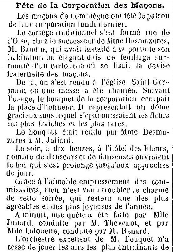 Album - la ville de Compiegne (Oise), les fêtes et manifestations au cours des années 1850  à 1920