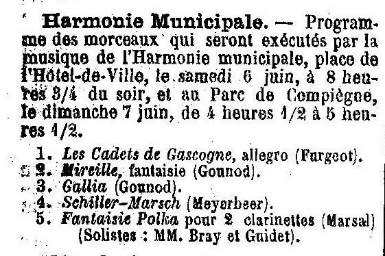 Album - la ville de Compiegne (Oise), les fêtes et manifestations au cours des années 1850  à 1920