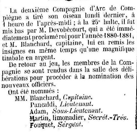 Album - la ville de Compiègne (Oise), les clubs, et les fêtes sportives au cours des années 1800 et 1900