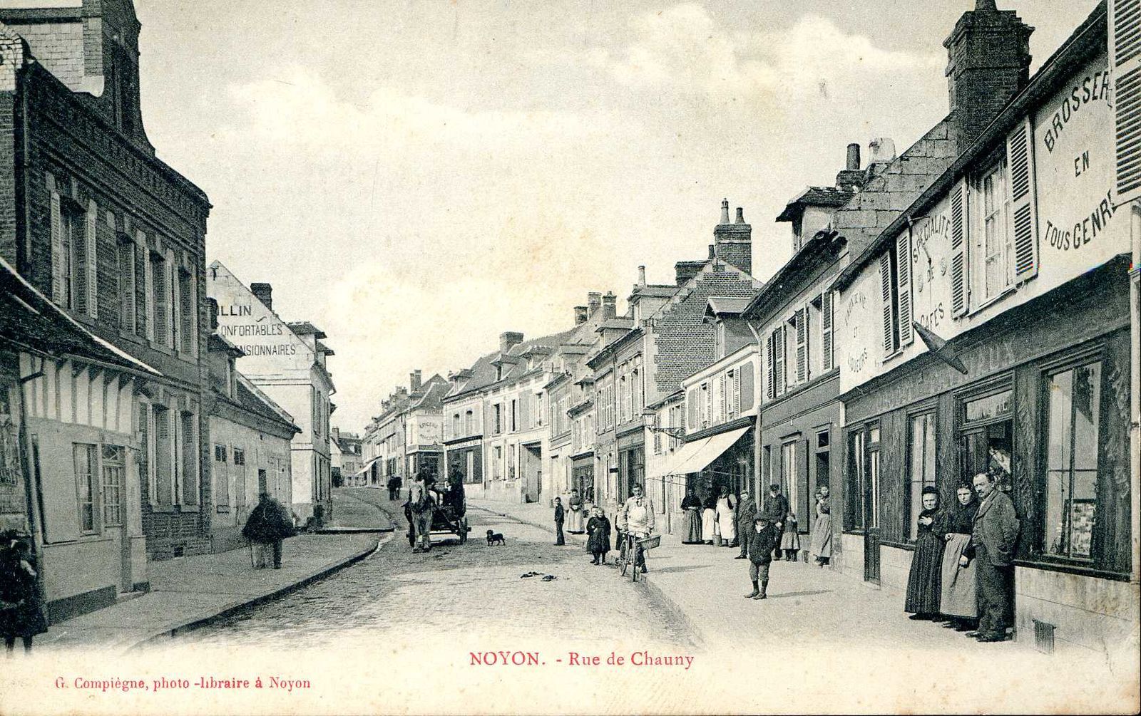 Album - la ville de Noyon (Oise), la rue du Nord, de Chauny, d'Orroire