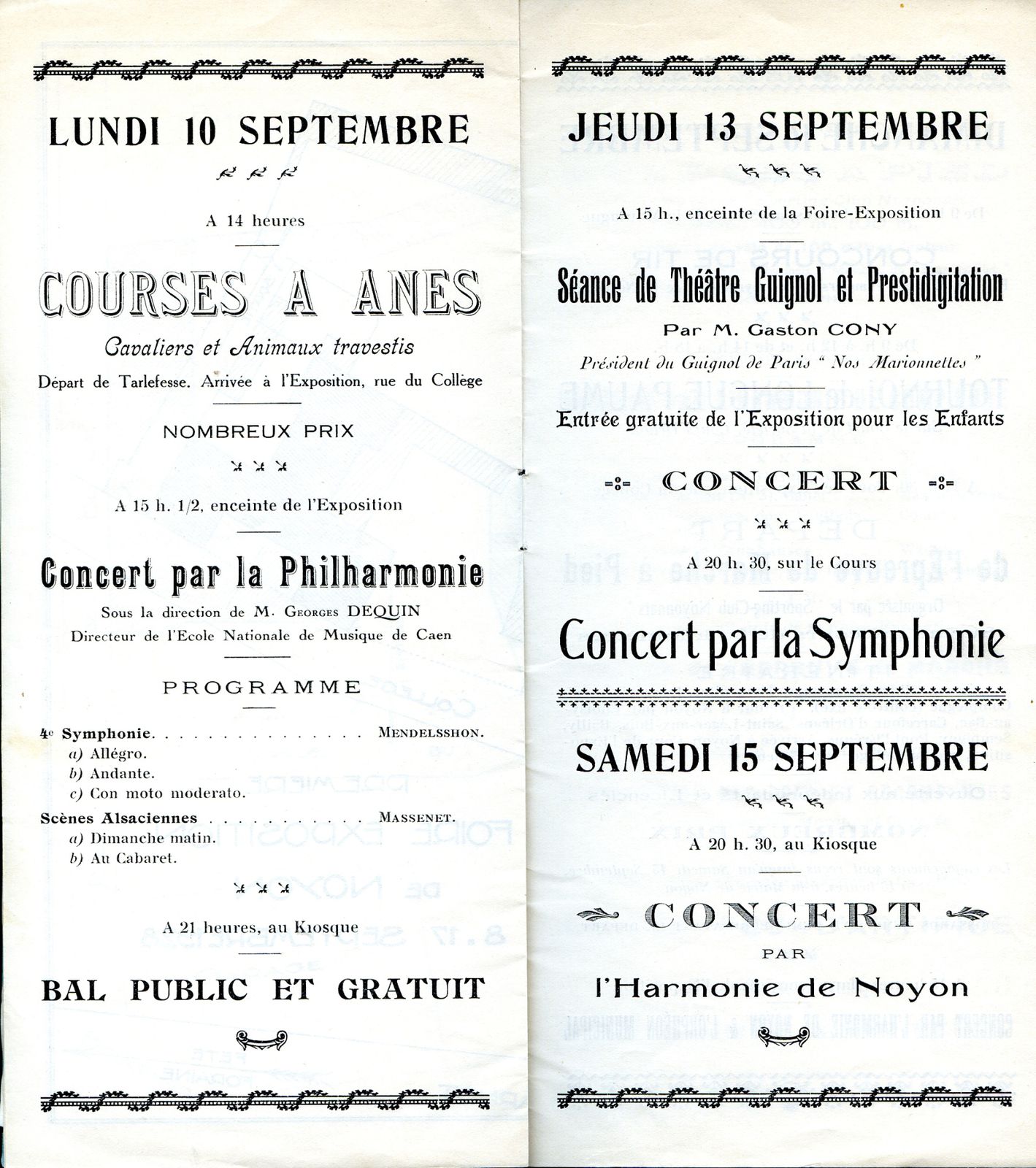 Album - la ville de Noyon (Oise) les fêtes et manifestations de 1926 à 1930