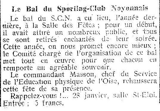 Album - la ville de Noyon (Oise), les fêtes et manifestations de 1931 à 1935