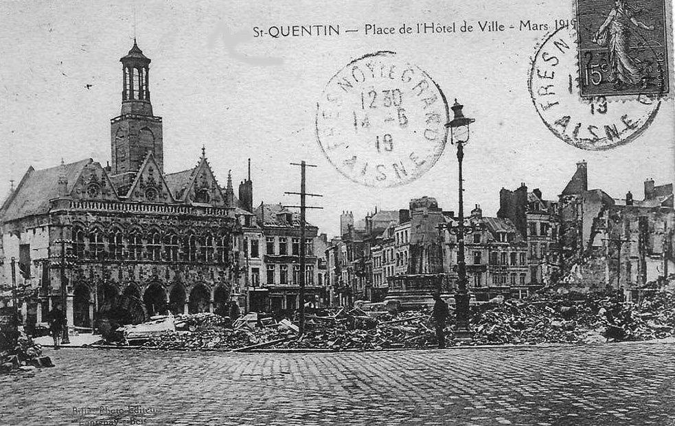 Album - la ville de Saint-Quentin (Aisne), les destructions de la guerre