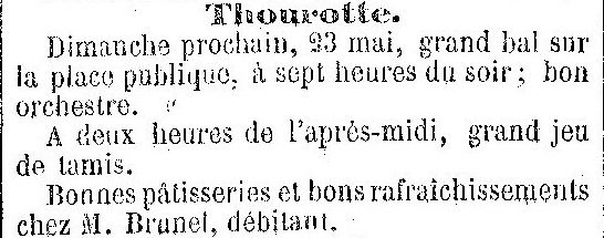 Album - le village de Thourotte (Oise), au fil des mois au cours des années 1800 à 1935