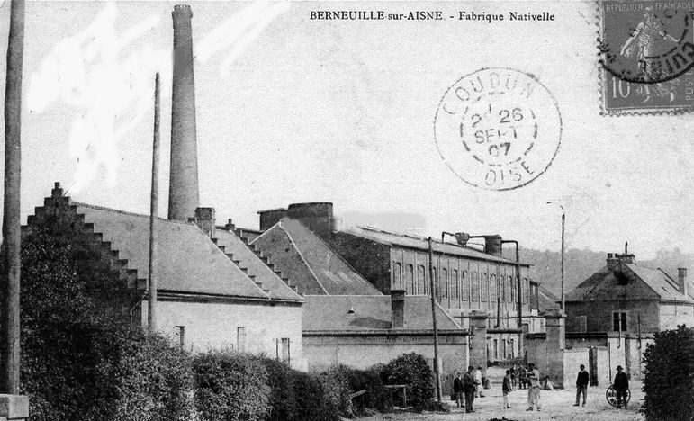 Album - le village de Berneuil-sur-Aisne, la sucrerie, le château et usine