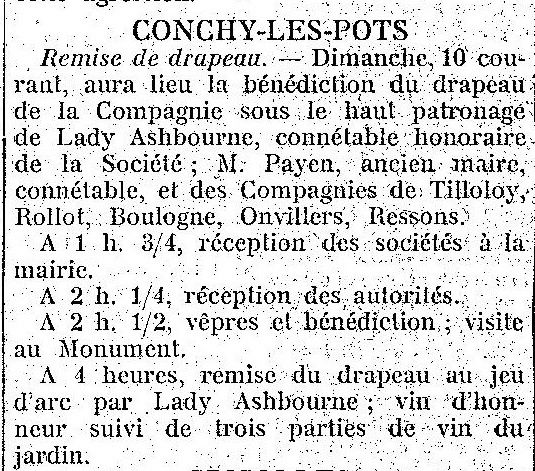 Album - le village de Conchy-les-pots (Oise), au fil des mois au cours des années 1800 et 1900