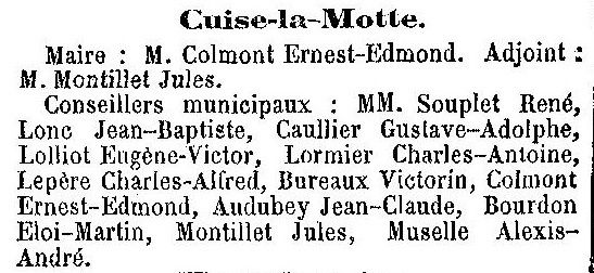 Album - le village de Cuise La Motte (Oise), au cours des mois des années 1800 et 1900