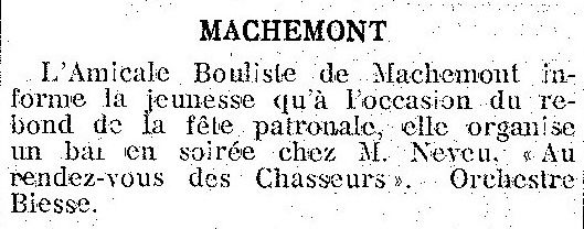 Album - le village de Machemont (Oise), au fil des mois au cours des anneés 1800 et 1900