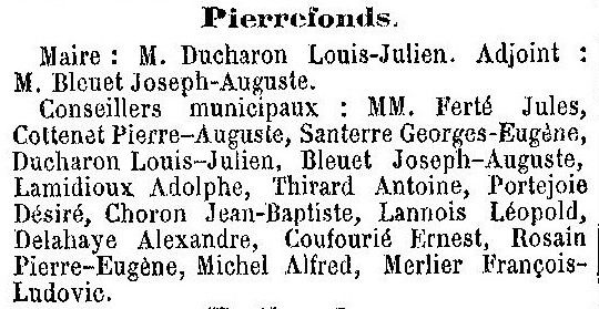 Album - le village de Pierrefonds (Oise), au fil des mois au cours des années 1800 et 1900