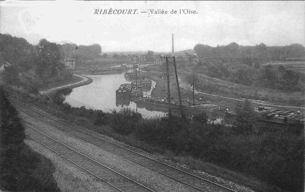 Album - le village de Ribécourt (Oise), les écluses, le pont, le canal, Bellerive