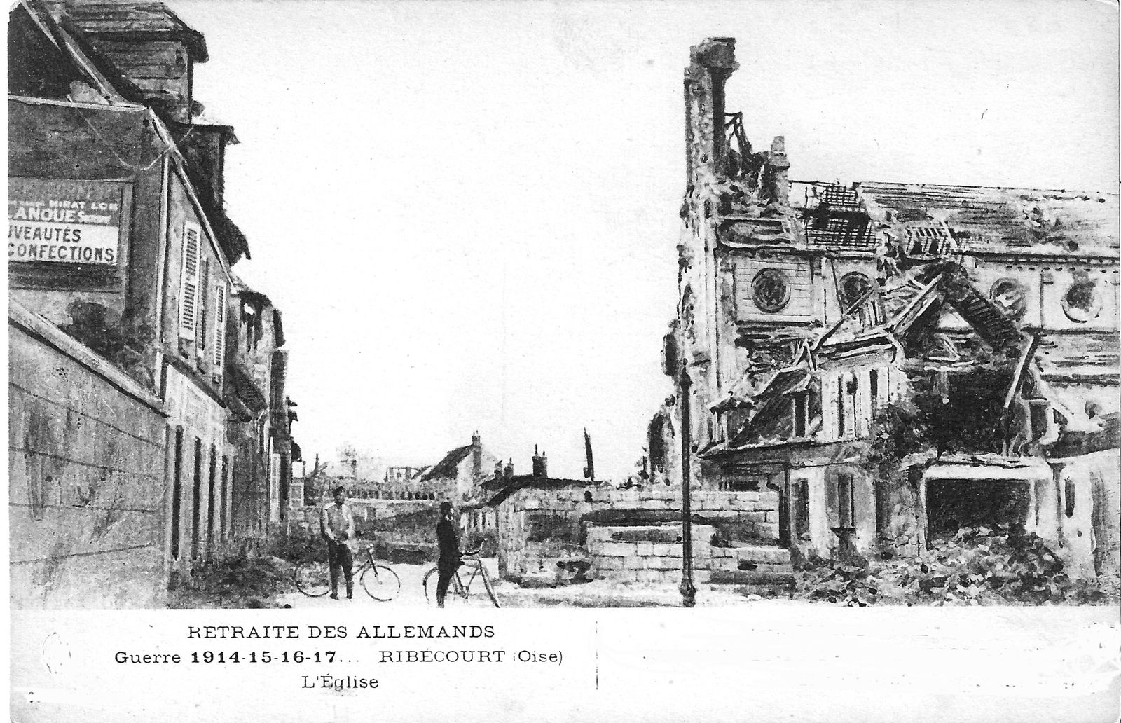 Album - le village de Ribécourt (Oise), les destructions de la guerre
