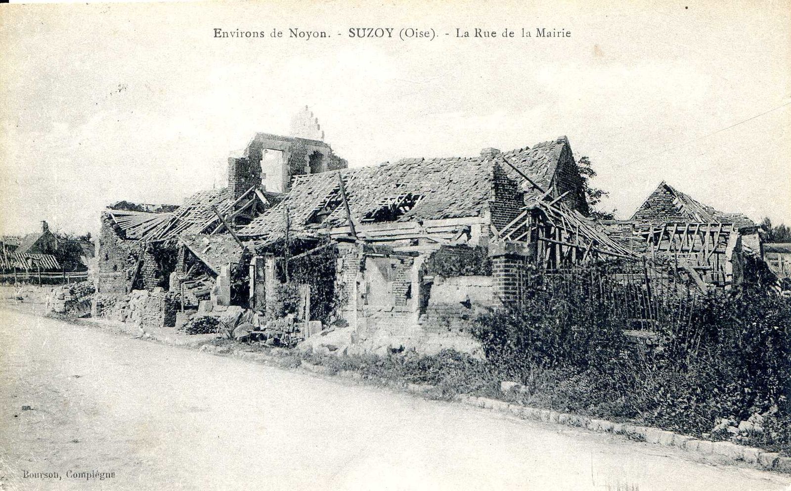 Album - le village de Suzoy (Oise), les destructions de la Guerre