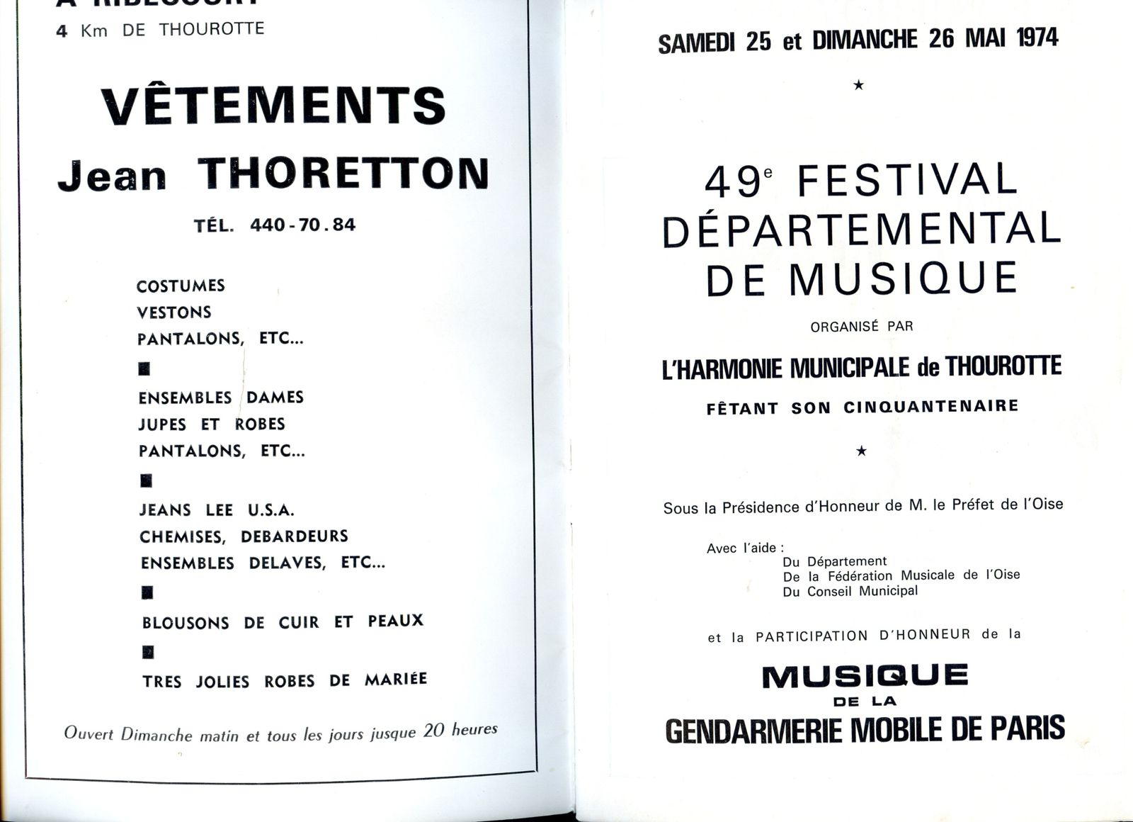 Album - le village de Thourotte (Oise), au fil des mois au cours des années de 1936 à 1974