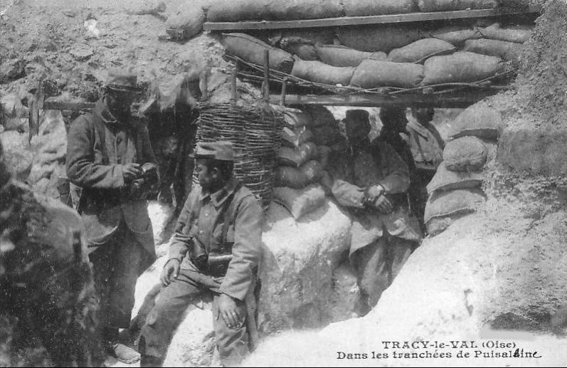 Album - le village de Tracy le Mont (Oise), les destructions de la guerre