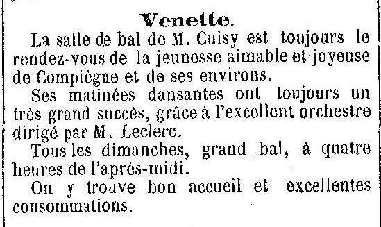 Album - le village de Venette (Oise), au fil des mois au cours des années 1800 et 1900