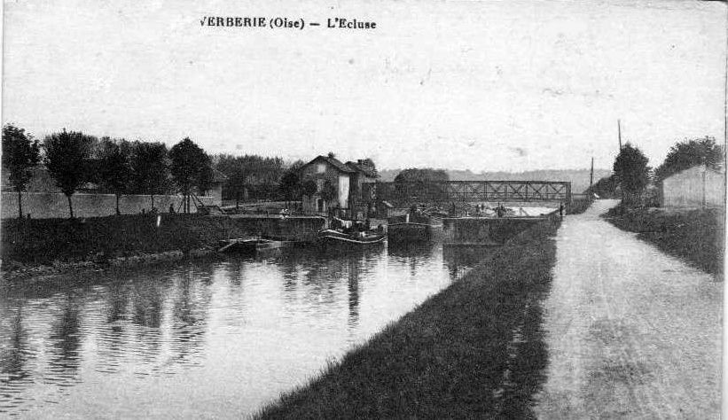 Album - le village de Verberie (Oise), le pont, l'écluse et la riviére