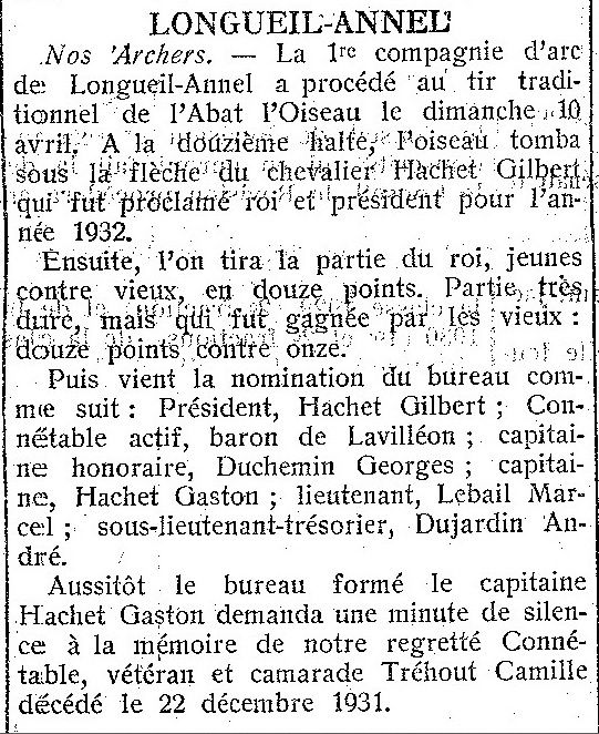Album - le village de longueil-annel (Oise), au fil des jours et des mois, des années 1800 et 1900