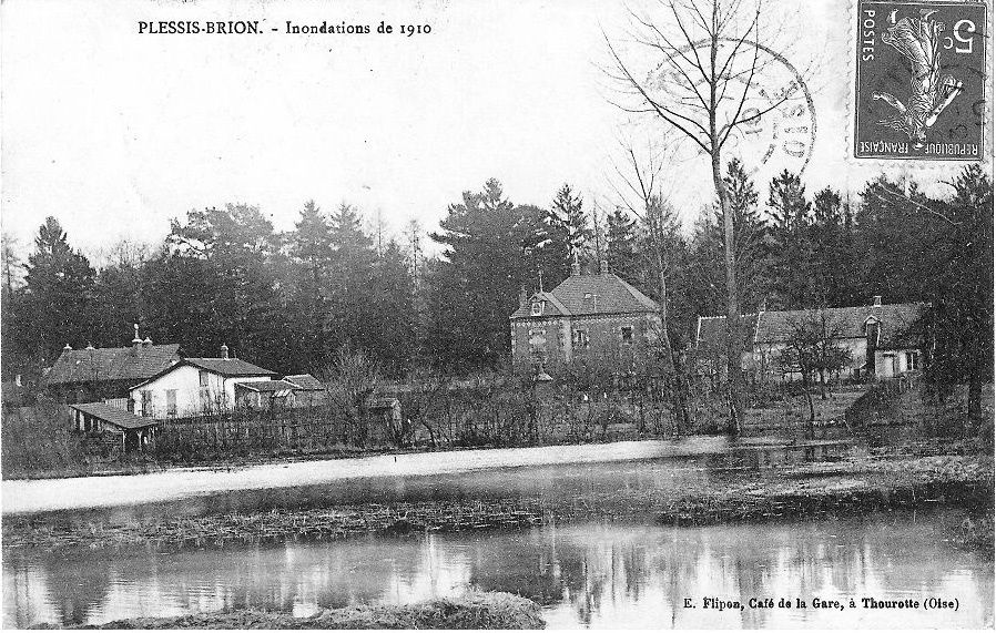 Album - le village le Plessis-Brion (Oise), la forêt, les villas, les inondations, au bord de l'Oise