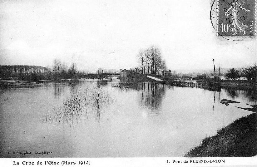 Album - le village le Plessis-Brion (Oise), la forêt, les villas, les inondations, au bord de l'Oise