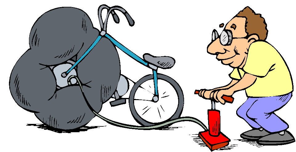 Gonfler un pneu de vélo –