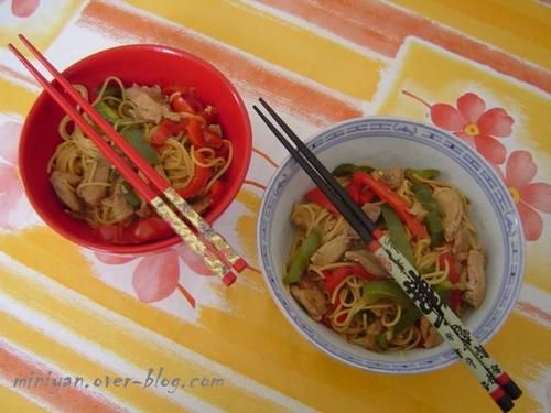 nouilles sautées chinoises recette simple avec photos