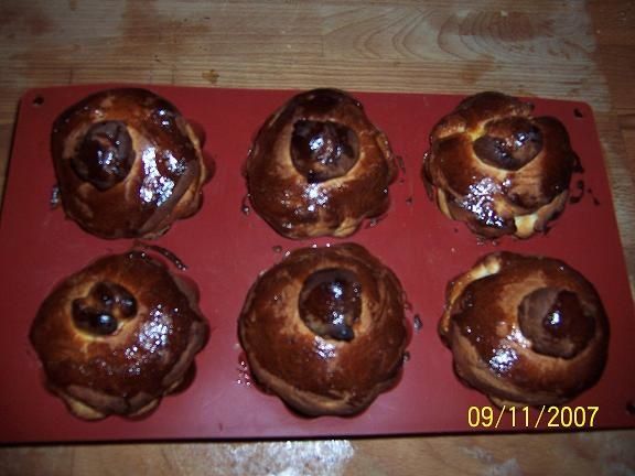 Brioche à la sortie du four