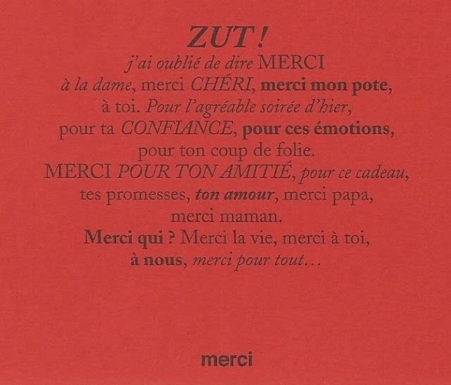 Merci postcard