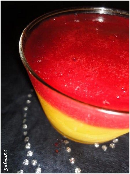 verrines des oranges et couli de fraise2