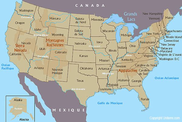 Carte Des Etats Unis Ville De Washington Carte Des Etats Unis Ville De Washington
