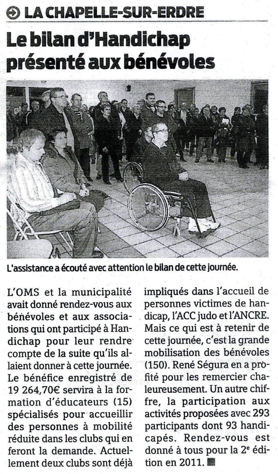 Article Presse-Océan du 04/12/2009