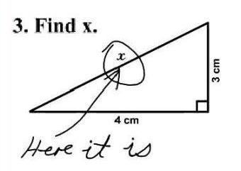 find x