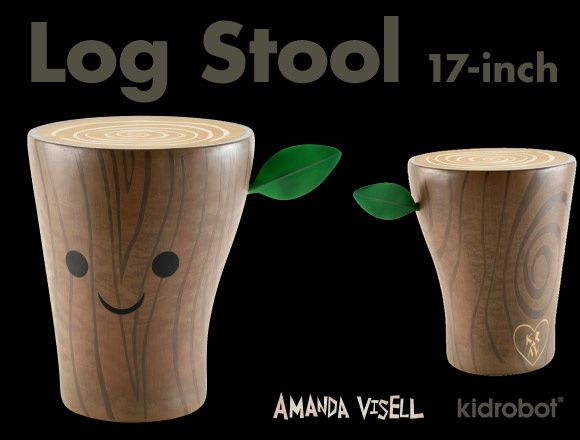 Tabouret artoys Log Stool by Amanda Visell Tabouret artoys Log Stool by Amanda Visell