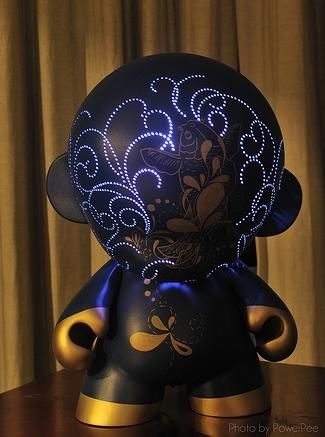 Mega Munny custom toys by Pottstarr Mega Munny Electric Led custom toys by Pottstarr