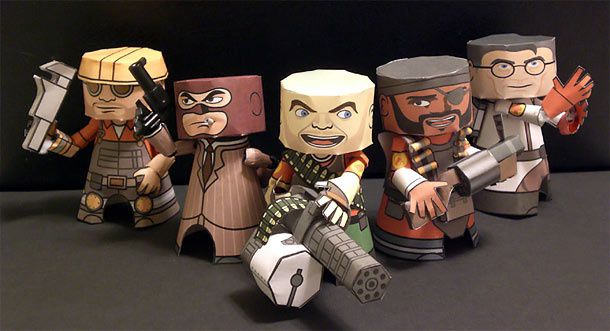 5 Papertoys Team Fortress