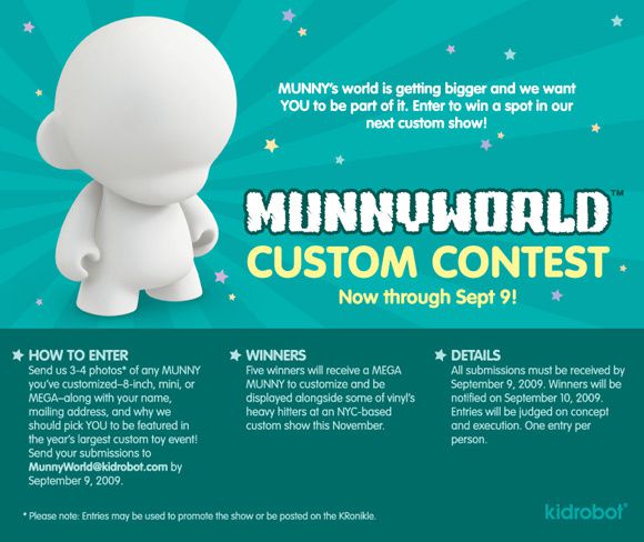 Concours de custom toys MUNNYWORLD
