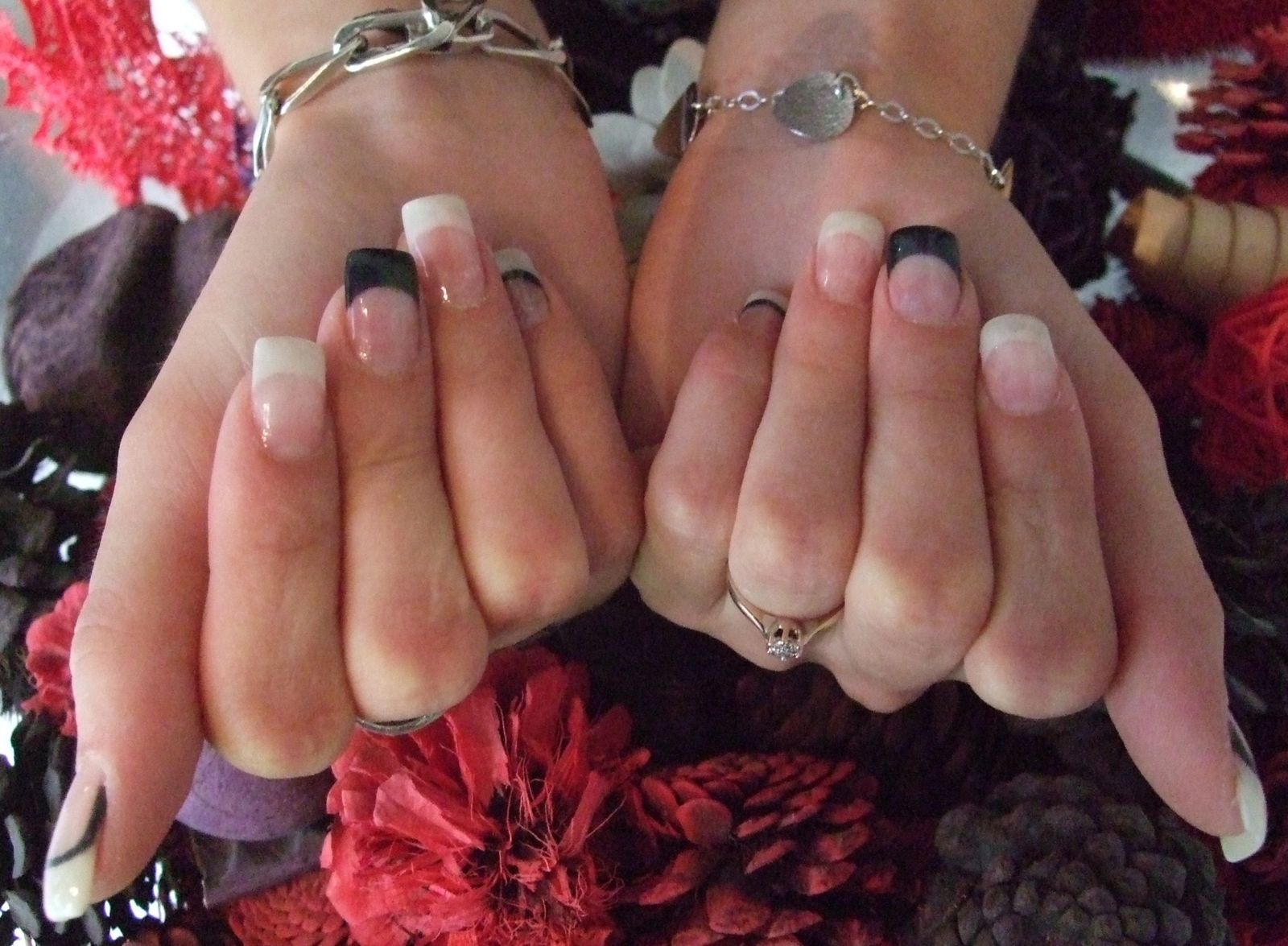 gel blanc et noir