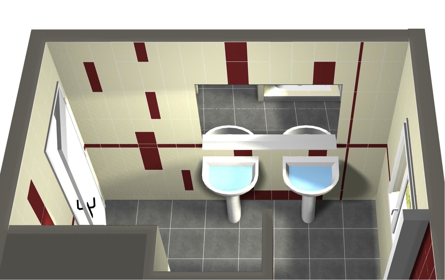 Plan et étude faience salle de bains gedeo web