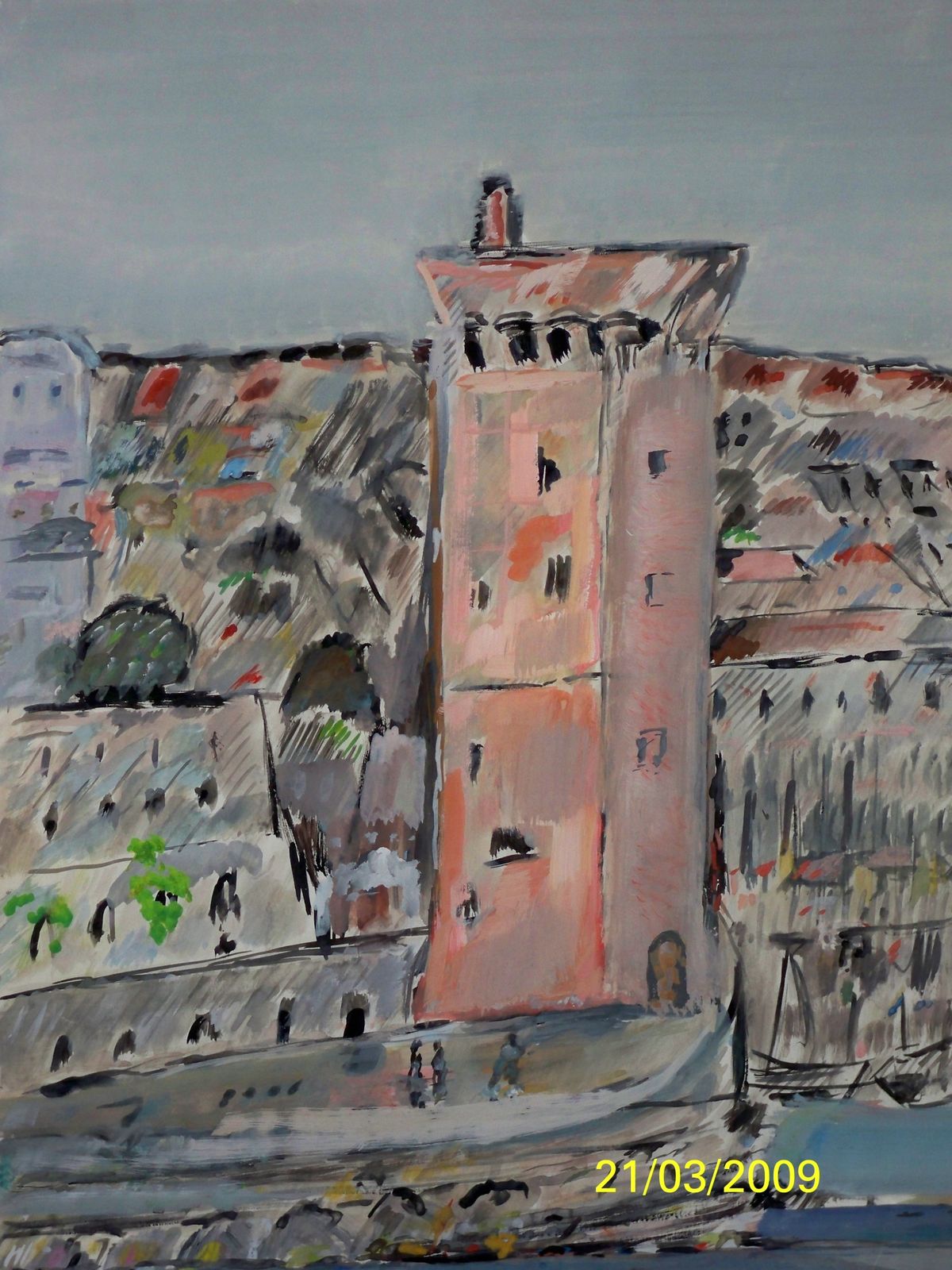 MARSEILLE LA TOUR DU ROI RENE TRISTANI J GOUACHE