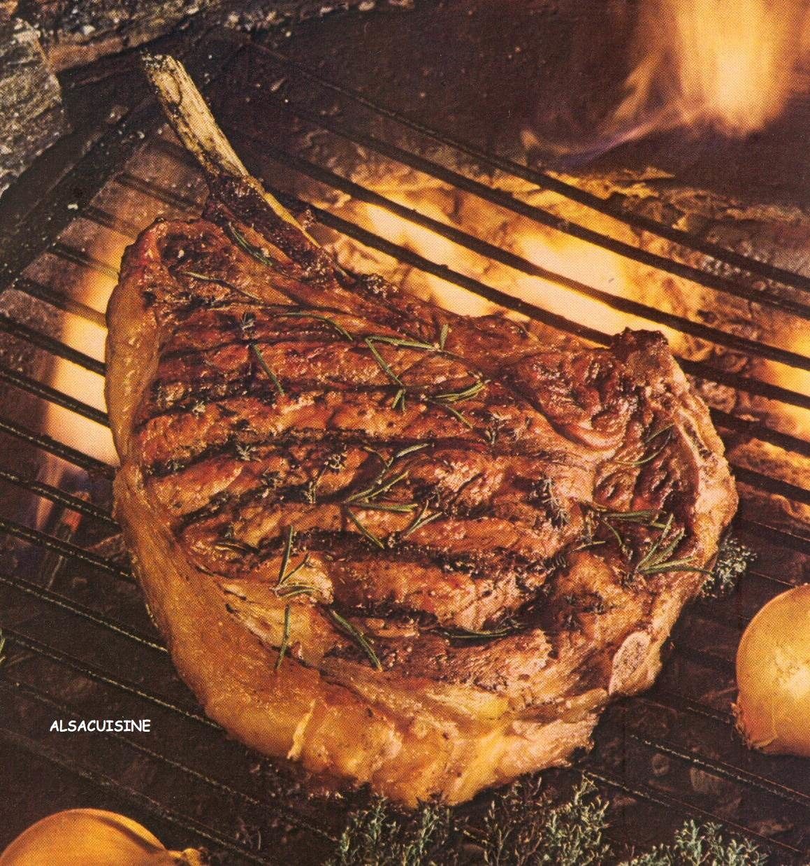 Côte de boeuf marinée aux oignons dorés - L'Alsace d'AlsaCuisine