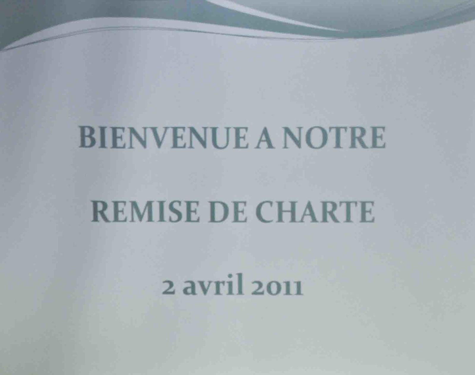 Remise de la Charte à l'association Duo des Dunes Dunkerque - le 02 avril 2011