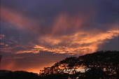 nuages oranges