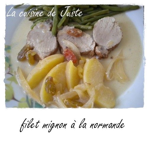 Filet Mignon De Porc A La Normande La Cuisine De Juste