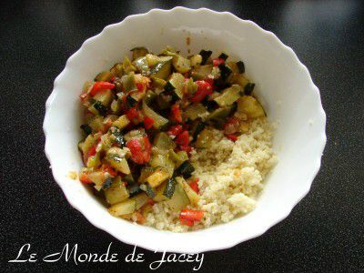 Couscous-Zucchini-Salat - Le Monde de Jacey - Tunesische Küche