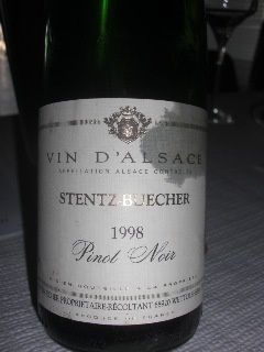 Alsace--Pinot-Noir--1998--Stentz-Buecher