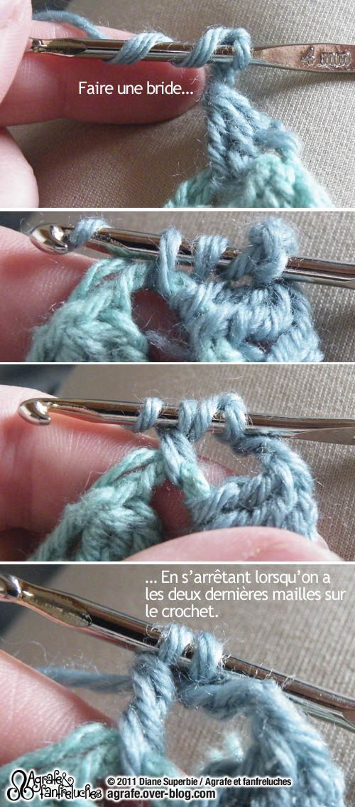 CROCHET : le point boule - Agrafe et fanfreluches