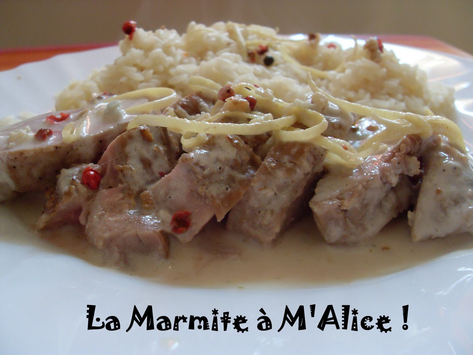 Filet mignon de porc, gingembre et lait de coco - La Marmite à M'Alice !