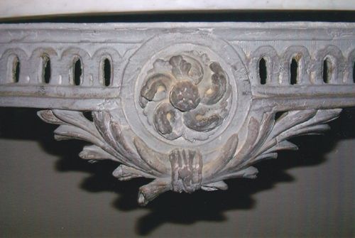 detail patine sur console detail patine sur console