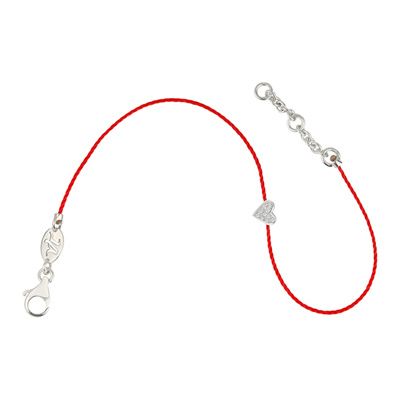 Bracelet fil-rouge coeur