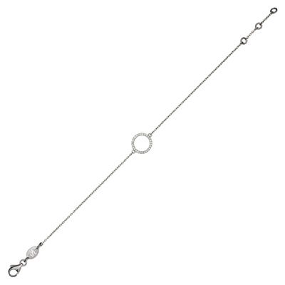 bracelet-or pave diamants cercle