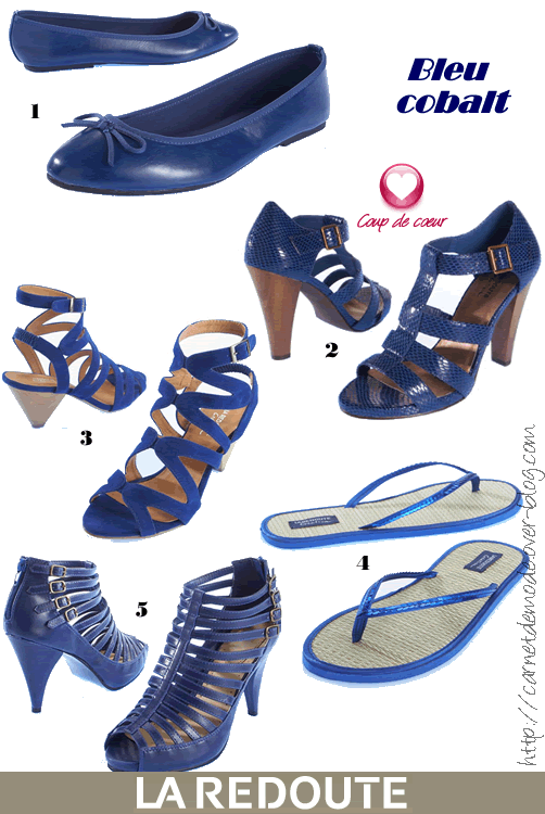 laredoute shoes bleucobalt